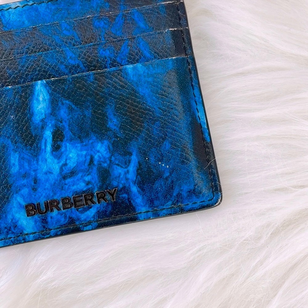 BURBERRY Sydney Ripple‎ Print Leather Card Case RARE! - Picture 5 of 14